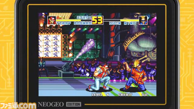 ネオジオの名作ゲームがどこでも遊べる携帯ゲーム機“Super Pocket NEOGEO Edition”が公開。“EVERCADE”規格の単体ソフト『NEOGEO Arcade 1』と同時発表