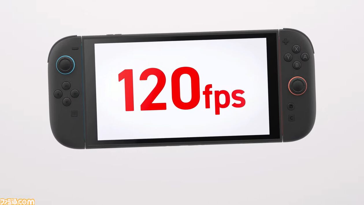 【Switch 2】画面サイズ7.9インチ（HDR対応）で、最大120fps。マグネット式ジョイコンはマウスとして使用できる【Nintendo Direct】