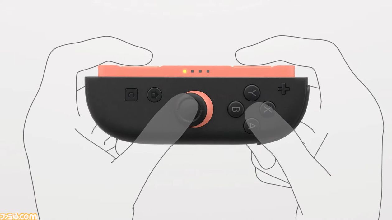 【Switch 2】画面サイズ7.9インチ（HDR対応）で、最大120fps。マグネット式ジョイコンはマウスとして使用できる【Nintendo Direct】