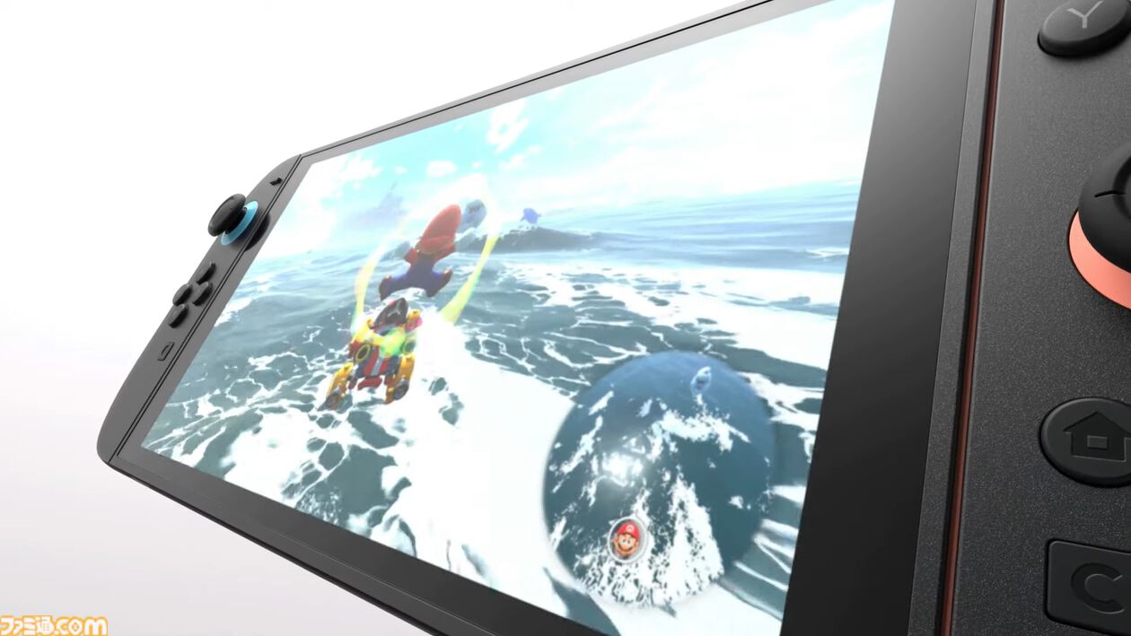 【Switch 2】画面サイズ7.9インチ（HDR対応）で、最大120fps。マグネット式ジョイコンはマウスとして使用できる【Nintendo Direct】