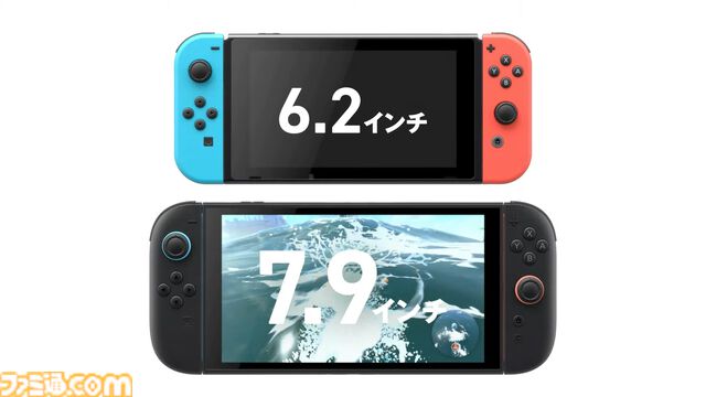【Switch 2】画面サイズ7.9インチ（HDR対応）で、最大120fps。マグネット式ジョイコンはマウスとして使用できる【Nintendo Direct】