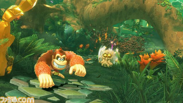 『ドンキーコング バナンザ』は使うボタンのほとんどが“破壊”に割り当てられた“大破壊”アクション。壁を壊して進んだ先にボーナスステージがあることも【Switch2体験会】