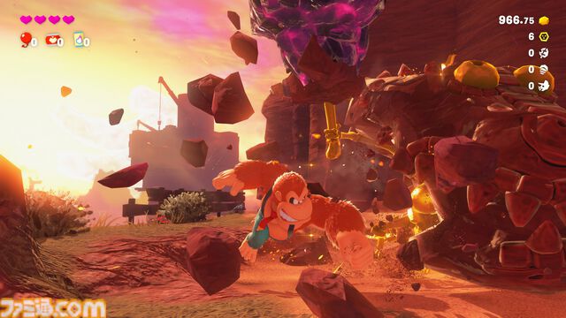 『ドンキーコング バナンザ』は使うボタンのほとんどが“破壊”に割り当てられた“大破壊”アクション。壁を壊して進んだ先にボーナスステージがあることも【Switch2体験会】