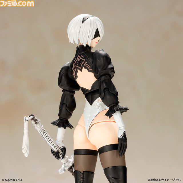 『ニーア オートマタ』2Bのプラモデルが9月発売。白の契約、白の約定、スカート刺繍のデカールが付属。自爆モードも再現可能