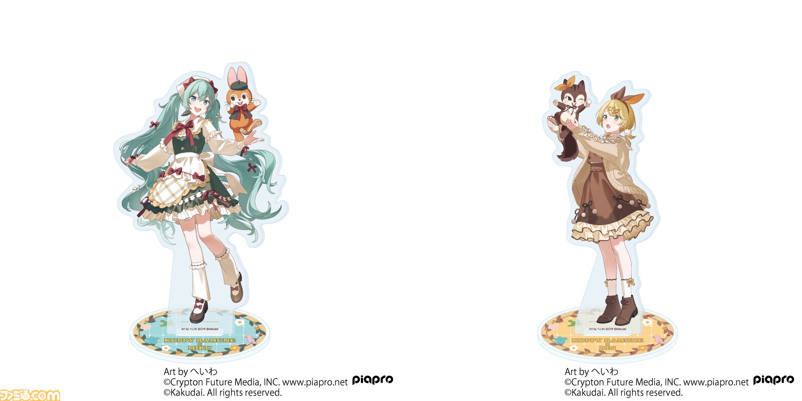 初音ミクとクッピーラムネのコラボ“ミクッピーラムネ”が実施。ピアプロキャラクターズグッズが販売されるポップアップストアが本日（4/4）より開催