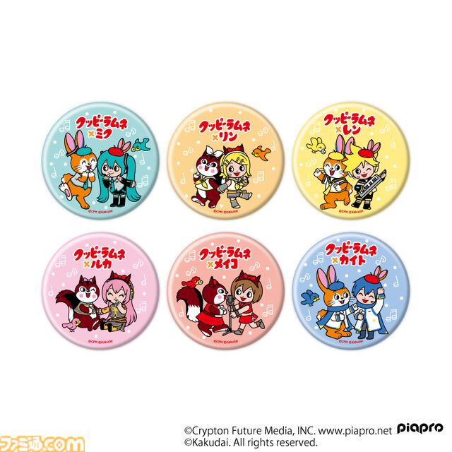初音ミクとクッピーラムネのコラボ“ミクッピーラムネ”が実施。ピアプロキャラクターズグッズが販売されるポップアップストアが本日（4/4）より開催