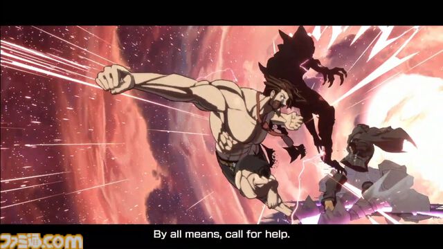 『ギルティギア ストライヴ』スレイヤー（声：土師孝也）、5月30日より参戦。拳圧で服がはじけ飛び、ラストには若返った（？）ような姿も【リリース追記】