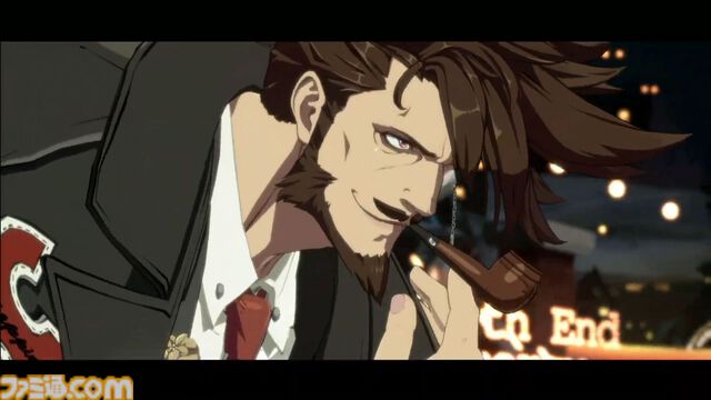 『ギルティギア ストライヴ』スレイヤー（声：土師孝也）、5月30日より参戦。拳圧で服がはじけ飛び、ラストには若返った（？）ような姿も【リリース追記】