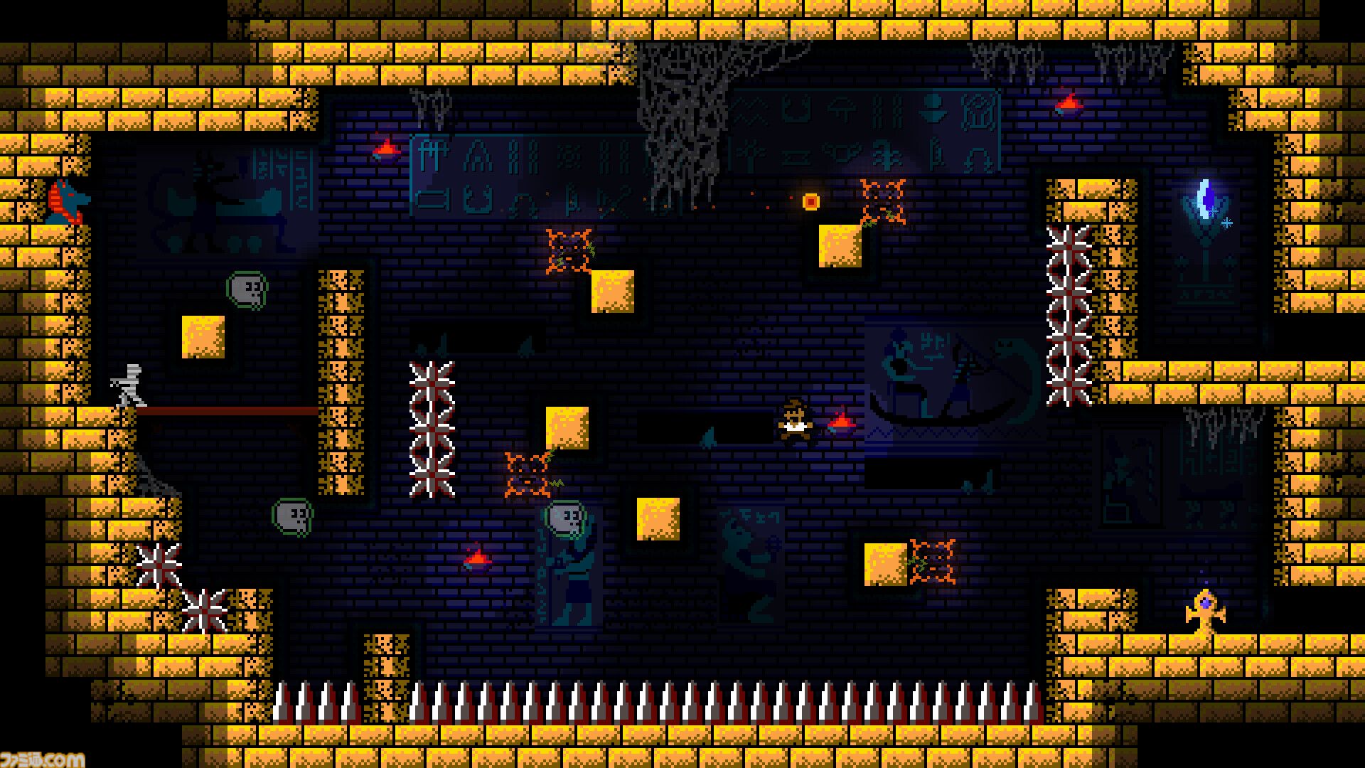 『Bones Beneath』罠に触れたら一発アウト。何度も生き返りながらエジプトの地下世界を攻略する、高難度2DアクションがSteamで本日（4/7）発売
