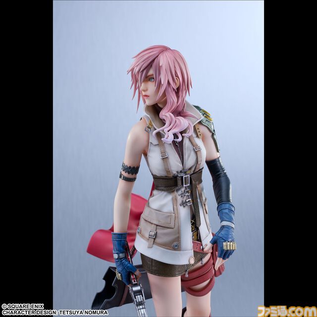 『FF13』ライトニングの振り向き姿が美しすぎるフィギュアが登場。はためく衣装やブレイズエッジを1/6.5スケールで精密に再現。価格は29,700円[税込]