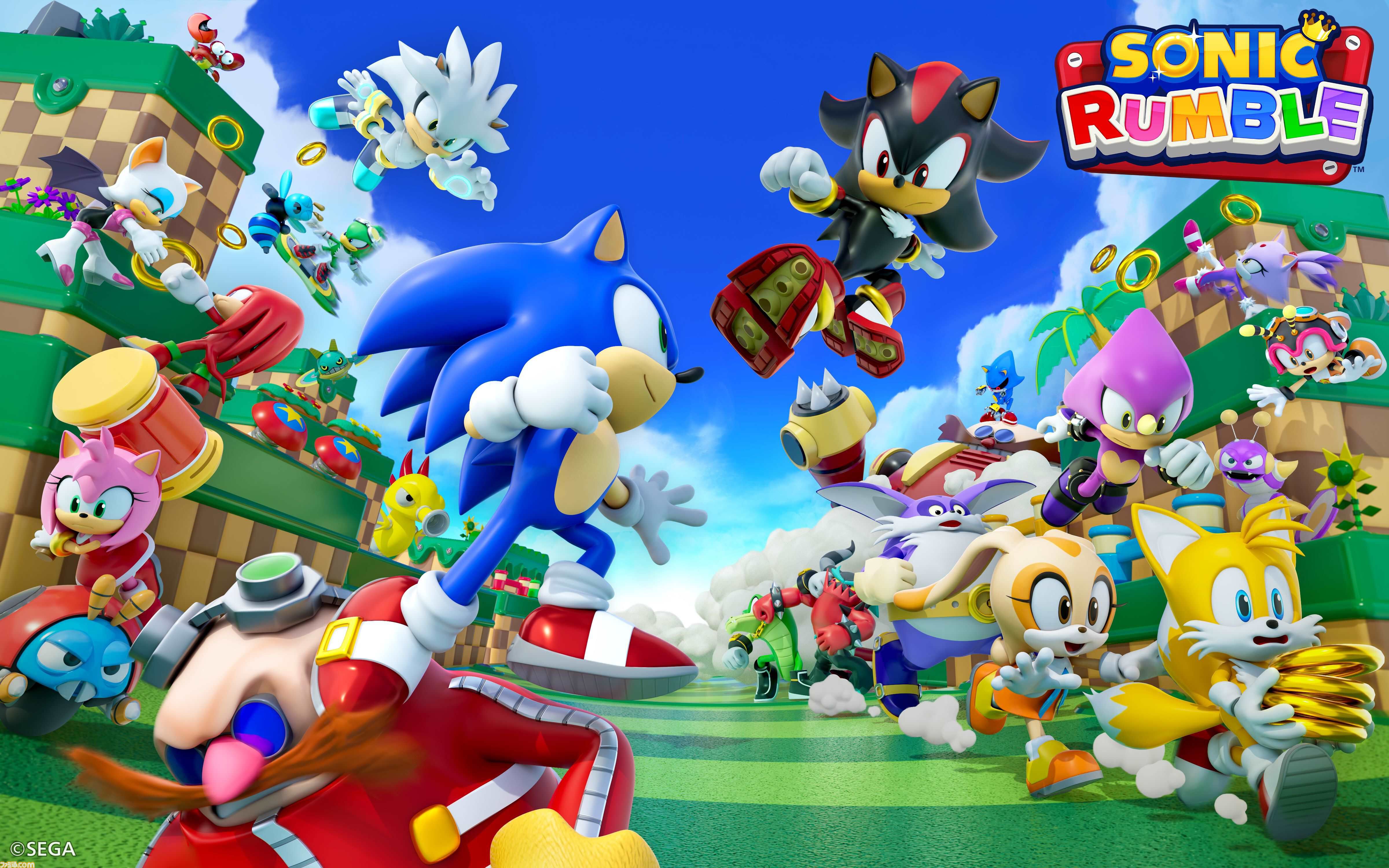 『ソニックランブル』5月8日に正式サービス開始。32人でリングの獲得数を競うパーティーロワイヤルゲーム。正式サービスではスキルやチーム戦を導入