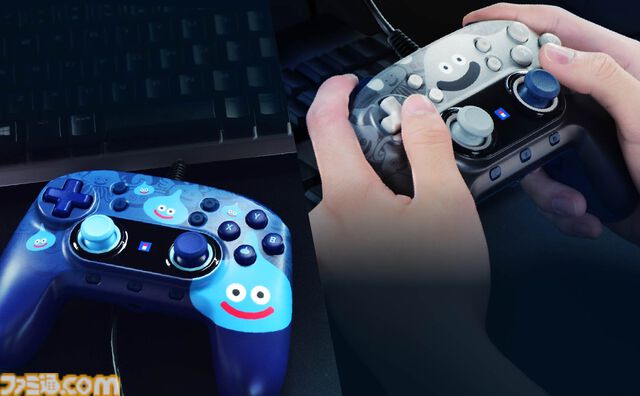 【ホリ】『ドラゴンクエスト』スライムとはぐれメタルデザインのPC専用コントローラーが5月に発売。背面拡張ボタンや連射機能などを搭載