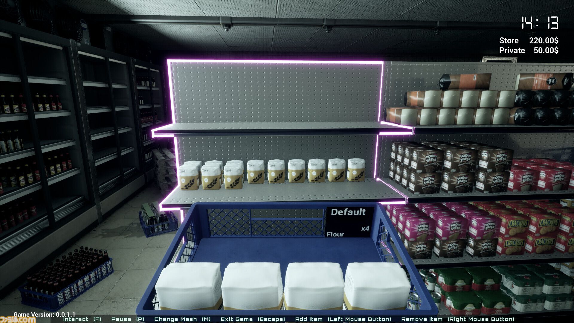 『Corner Shop: NightShift』精神崩壊コンビニ夜勤ホラー。店内清掃、商品棚の補充などの業務を行いながら現実と幻覚が交錯する恐怖の一夜を描く