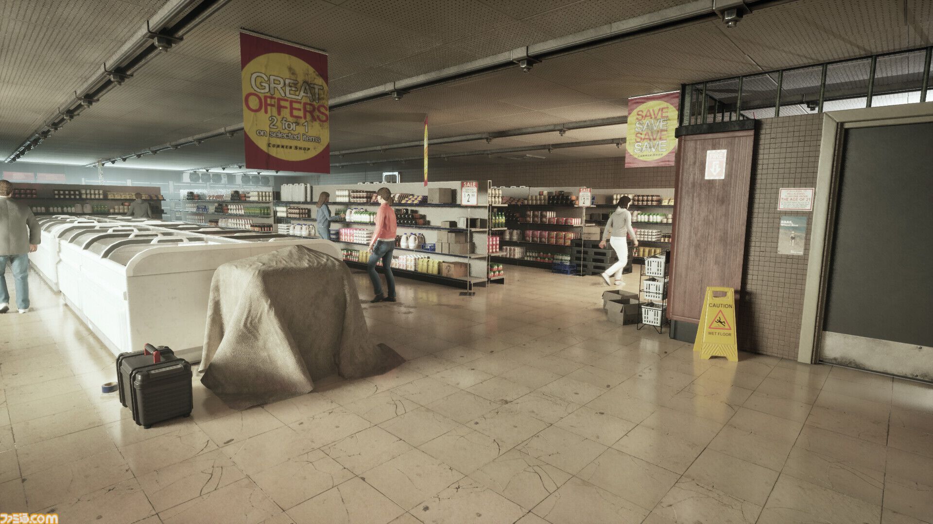 『Corner Shop: NightShift』精神崩壊コンビニ夜勤ホラー。店内清掃、商品棚の補充などの業務を行いながら現実と幻覚が交錯する恐怖の一夜を描く