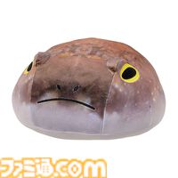 一番くじ“爬虫類＆両生類”でアメフクラガエルのキュートなおしりクッションが登場、もちもちの質感に癒される。本日（4/11）よりローソンなどで発売