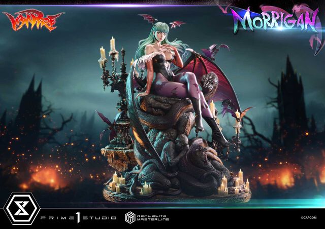 『ヴァンパイア』シリーズより“モリガン”の超ハイクオリティなフィギュアが登場。見るものすべてを虜にする“魔界のリアル”を追求。価格は約18万円