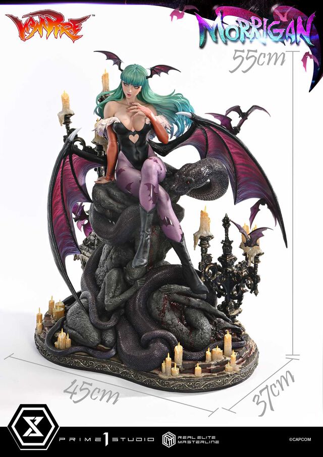 『ヴァンパイア』シリーズより“モリガン”の超ハイクオリティなフィギュアが登場。見るものすべてを虜にする“魔界のリアル”を追求。価格は約18万円