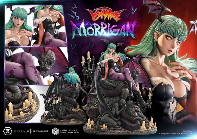 『ヴァンパイア』シリーズより“モリガン”の超ハイクオリティなフィギュアが登場。見るものすべてを虜にする“魔界のリアル”を追求。価格は約18万円