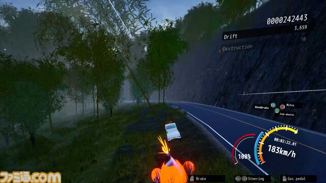 軽トラ爆走ゲーム『ドライブクレイジー』峠を攻める新ステージがアプデで追加。宇宙人が土下座するムービー、自爆特攻する敵なども登場