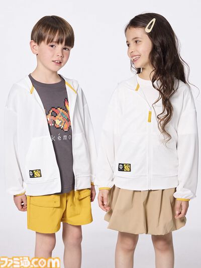 『ポケモン』かわいいピクセルアートのGUコラボアイテムが4/25より発売。ポケモンとの出会い＆冒険をテーマにしたパーカーやTシャツ、バッグなどが登場