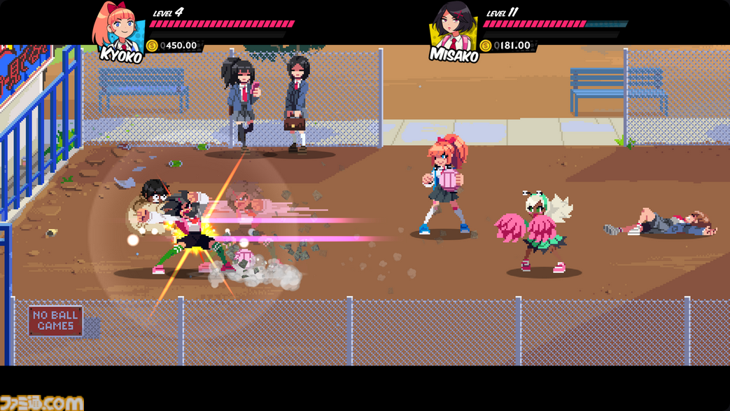『リバーシティガールズ』がEpic Games Storeで4月17日まで無料配信。『熱血硬派くにおくん』の彼女たちが大暴れするアクション。かわいいけれど攻撃はダイナミック！