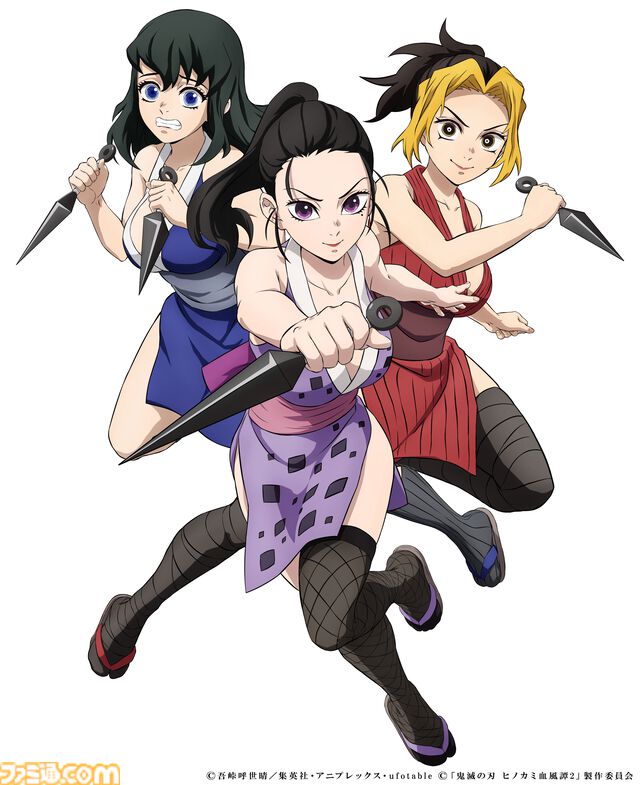 『鬼滅の刃 ヒノカミ血風譚2』雛鶴、まきを、須磨が参戦。宇髄天元（音柱）の妻たちが3人がかりで戦う