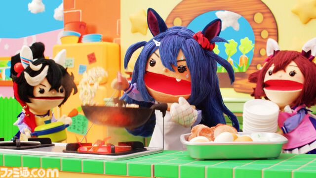 『ウマ娘 プリティーダービー』のゴールデンウィークは「GOCHI WEEK」！かわいいウマ娘のパペットたちがクッキングに挑戦する新CMとMVを公開♪