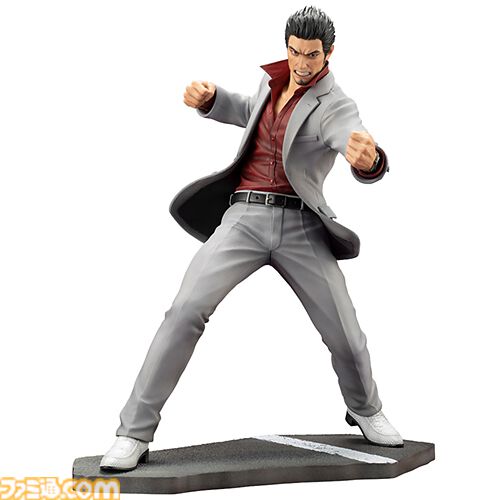 『龍が如く』桐生一馬の戦闘シーンポーズを1/6スケールフィギュア化。鋭い眼光や翻るジャケットで桐生の迫力を表現。セガストア特典は神室町天下一通りの布ポスター