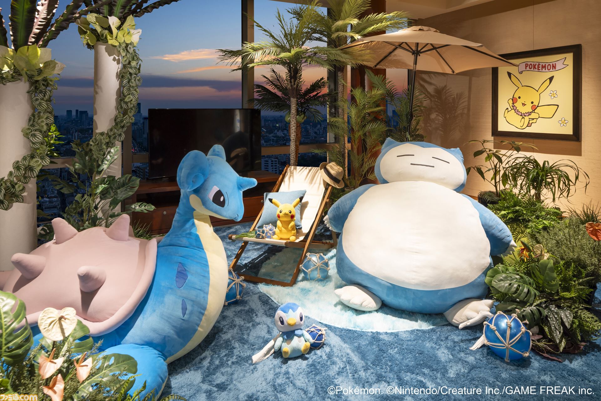 ポケモンと“グランド ハイアット 東京”が今年もコラボ。ポケモンたちと過ごすビーチリゾートをテーマにしたプレミアムスイートなど限定客室が登場