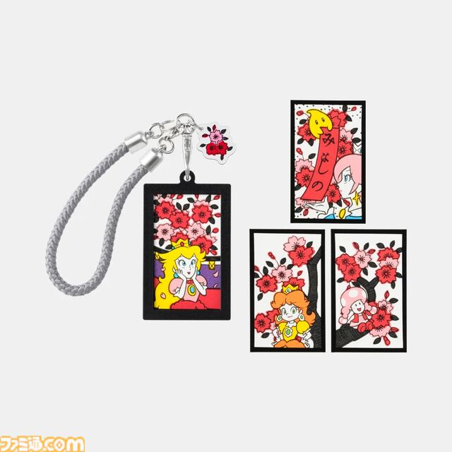 『マリオ花札』がキーホルダーになって登場。花札の図柄にマリオたちを取り入れたオシャレなデザインを、どこにでも持ち歩ける。本日(4/17)発売