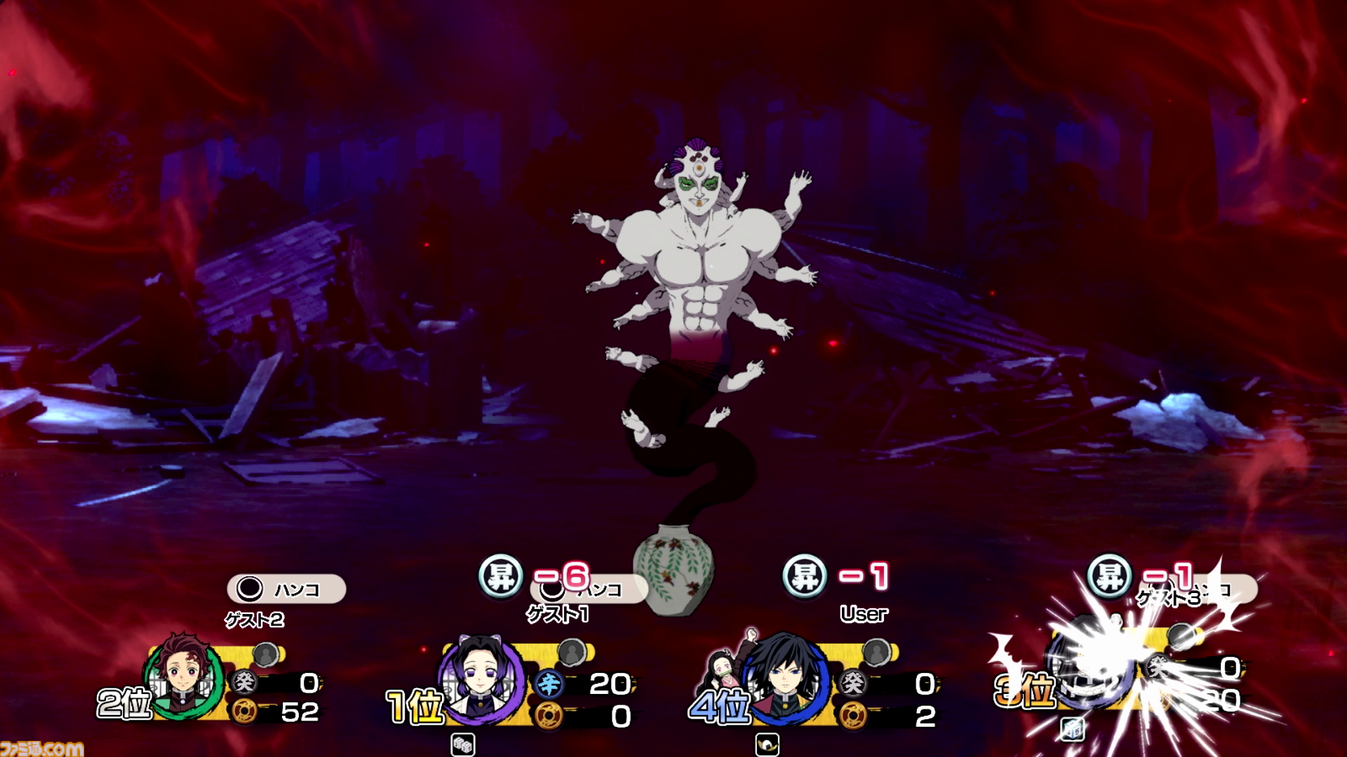 『鬼滅の刃 目指せ！最強隊士！』は家族や友だちを巻き込んでハマれるボードゲーム。大人4人が会議室で叫びまくり、呼吸の大切さを実感