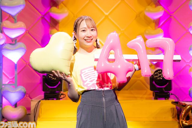 夏川椎菜さん脚本・演出による恒例“令和7年度 417の日”。萌えキュンのはずが夏川さんが大遅刻。代わって417Pが『可愛くてごめん』『わたしの一番かわいいところ』を熱唱！