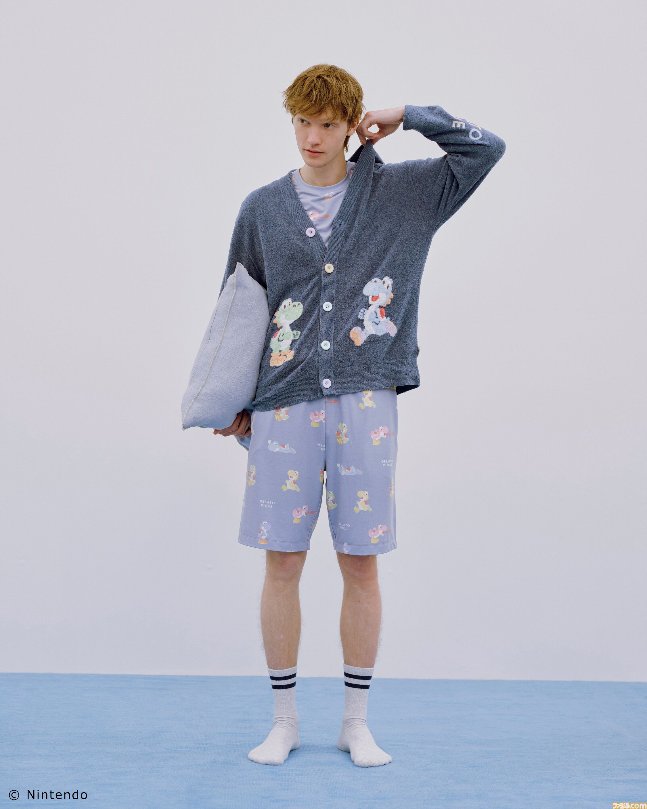 新品 ジェラートピケ ヨッシー ルームウェア マリオコラボ フリー