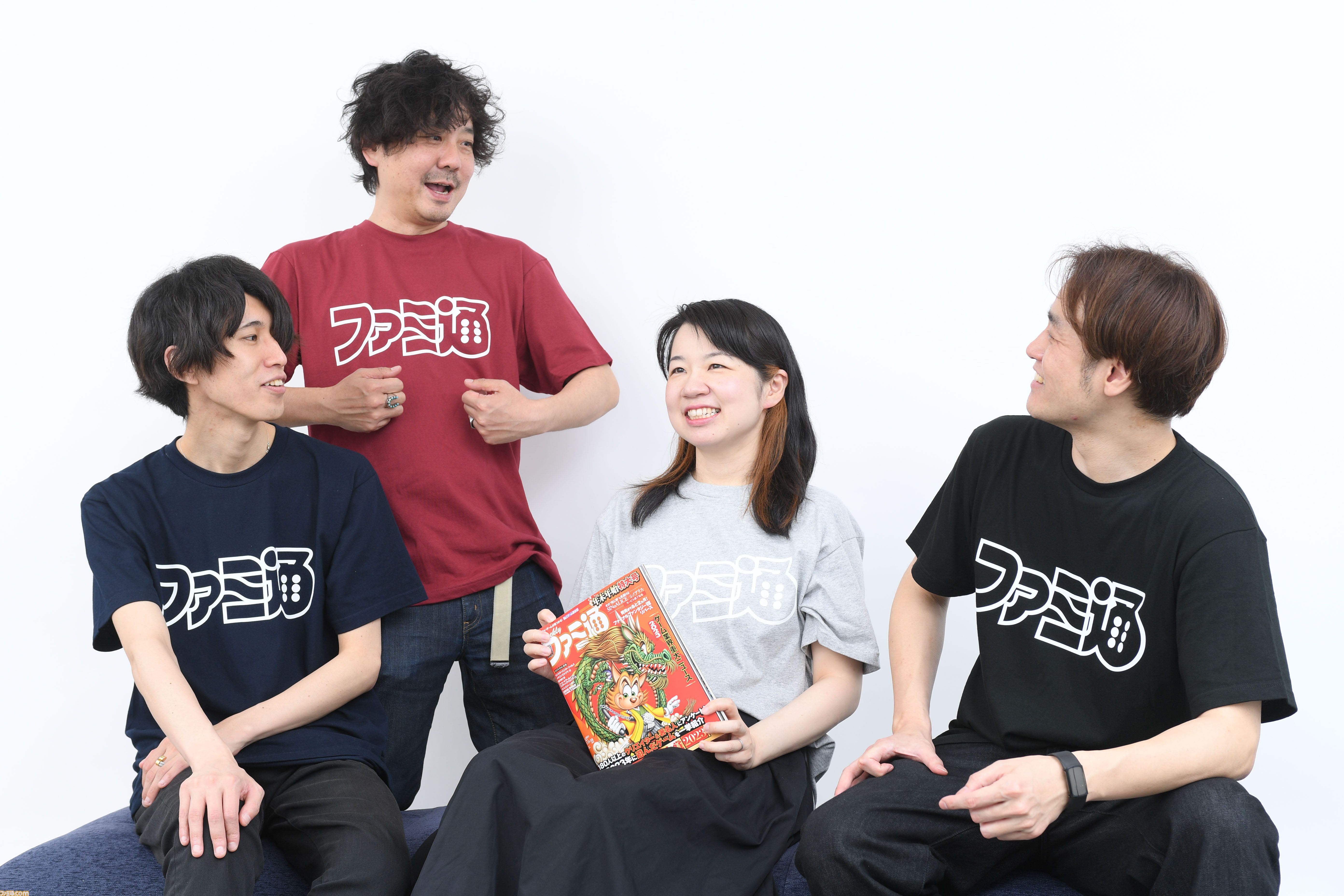 週刊ファミ通1900号＆39周年を記念した“ファミ通ロゴTシャツ付き限定版”の予約受付中。新色も増えたし編集者が商品サンプルを全力で着こなしてみた！