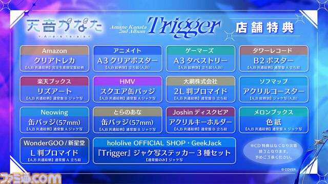 天音かなた、初となるソロライブが8月13日に開催決定。2ndアルバム『Trigger』は7月23日にリリース【ホロライブ】