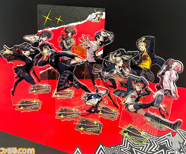 『ペルソナ5R』怪盗団メンバーの躍動感あふれるアクリルスタンドが登場。全員揃えて飾りたい。『ペルソナ3 リロード』『メタファー』新グッズも