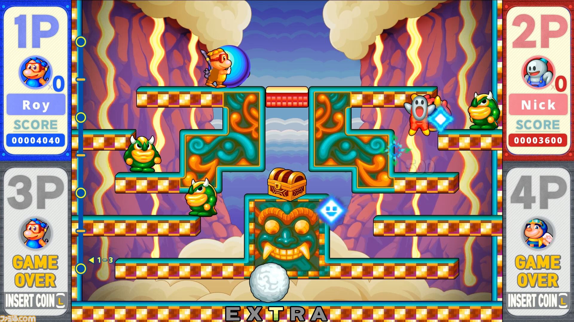 『スノーブラザーズ2 スペシャル』人気アーケードゲームリメイクのSwitchパッケージ版が本日（4/24）発売。オンラインマルチプレイ＆クロスプラットフォーム対応で最大4人の協力プレイが可能に