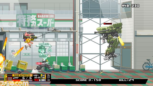 美少女2Dサイドビュー・ガンアクション『Nitro Express(ナイトロ エクスプレス)』がSteamにて5月19日に発売。東京の架空都市を舞台に日常に溶け込んだ自立型ドローンの破壊を目指す【PLAYISM GAME SHOW 2025.4.25】