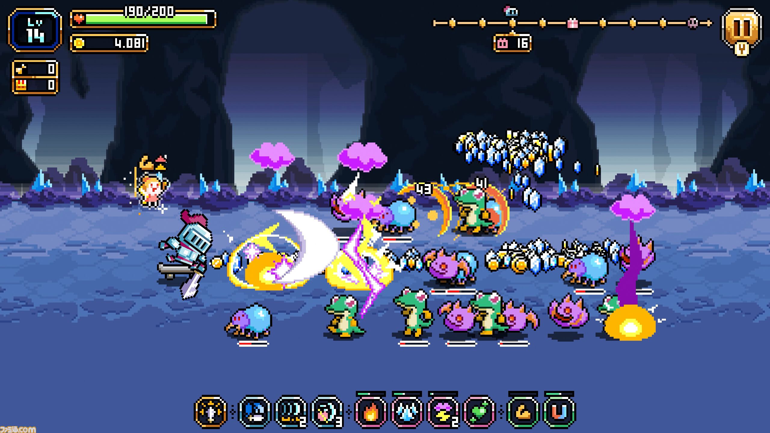 『スケボーナイト』ゆるかわ騎士の横スクローグライトアクションがSteamにて2026年発売。上下移動のみのシンプル操作だからお手軽にやりこめる！【PLAYISM  GAME SHOW 2025.4.25】 | ゲーム・エンタメ最新情報のファミ通.com