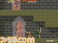 【アケアカ】『ラスタンサーガ』Switch/PS4向けに5/2配信。1987年にタイトーから発売された、盗賊ラスタンを操作して国で暴れまわるドラゴンを倒していくアクションゲーム