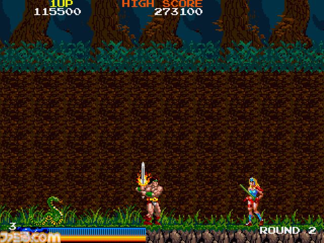 【アケアカ】『ラスタンサーガ』Switch/PS4向けに5/2配信。1987年にタイトーから発売された、盗賊ラスタンを操作して国で暴れまわるドラゴンを倒していくアクションゲーム