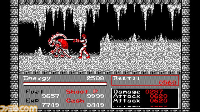 Switch『EGGコンソール 未来 PC-8801mkIISR』配信。シューティングと格闘を駆使して未知の惑星を探索するSFアクションRPG