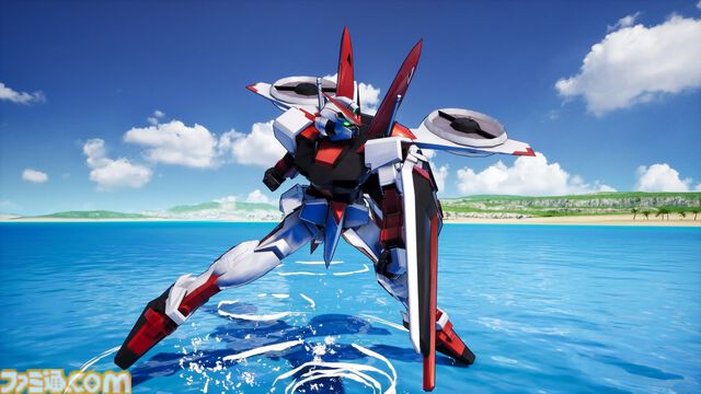 リマスター版『機動戦士ガンダムSEED BATTLE DESTINY』ハイネ専用デスティニーガンダム、ラクスの慰問コンサート用ザクウォーリアなどが参戦。機体の搭乗・地形制限を解除する機能も紹介