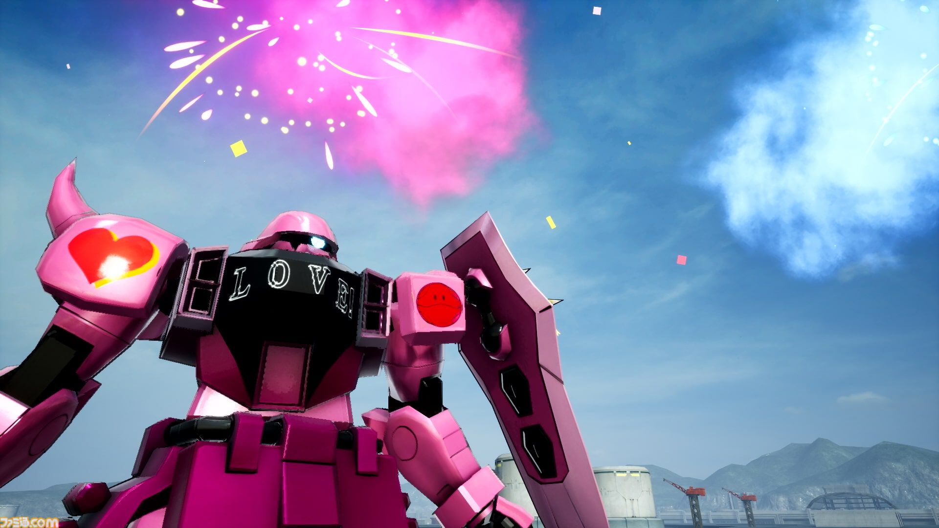 リマスター版『機動戦士ガンダムSEED BATTLE DESTINY』ハイネ専用デスティニーガンダム、ラクスの慰問コンサート用ザクウォーリアなどが参戦。機体の搭乗・地形制限を解除する機能も紹介