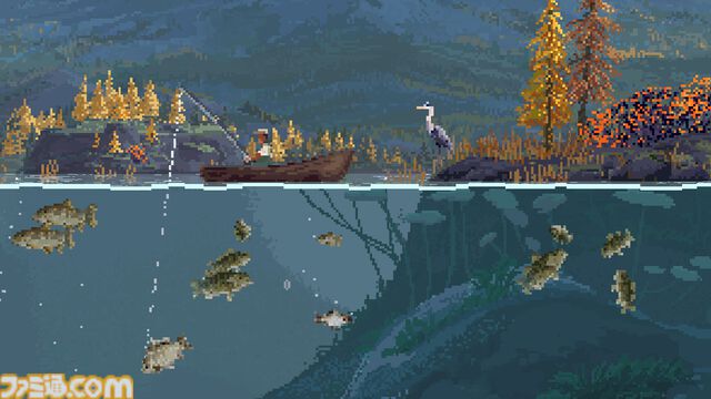 放置釣りゲーム『Cast n Chill』の無料体験版がじんわり人気。美麗ピクセルアートで描かれた大自然のなか、忠犬といっしょにチルな魚釣り