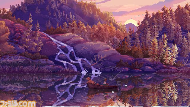 放置釣りゲーム『Cast n Chill』の無料体験版がじんわり人気。美麗ピクセルアートで描かれた大自然のなか、忠犬といっしょにチルな魚釣り