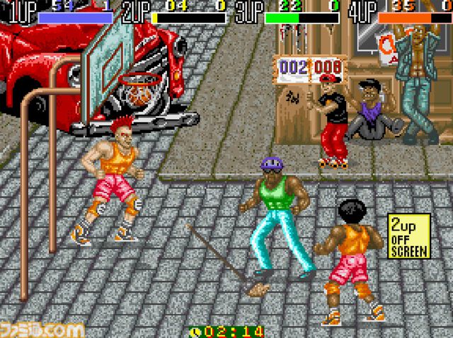 【アケアカ】『パンクショット』ルール無用の乱闘バスケが5月8日配信。無法地帯でくり広げられる反則/妨害ありのストリートバトル