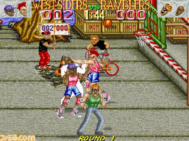 【アケアカ】『パンクショット』ルール無用の乱闘バスケが5月8日配信。無法地帯でくり広げられる反則/妨害ありのストリートバトル