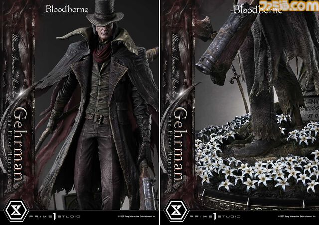 『ブラッドボーン』最初の狩人“ゲールマン”が葬送の刃と散弾銃を構え1/4スケールでスタチュー化。思わず介錯をお願いしたくなる出来栄え