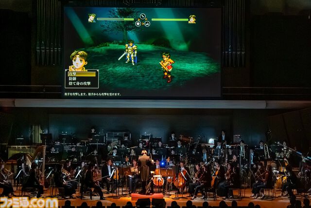 『幻想水滸伝』オケコンはゲーム冒頭からEDまでを映像付きで追体験できる構成が最高だった。『II』主人公とジョウイが選んだ道を2本のヴァイオリン演奏で表現していたのもエモい